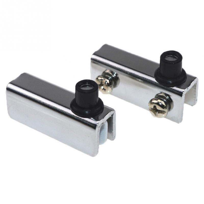Glass Door Hinge - บานพับประตูกระจกแบบหมุน 1 คู่ สำหรับตู้เสื้อผ้า ตู้วางทีวี ตู้หนังสือ