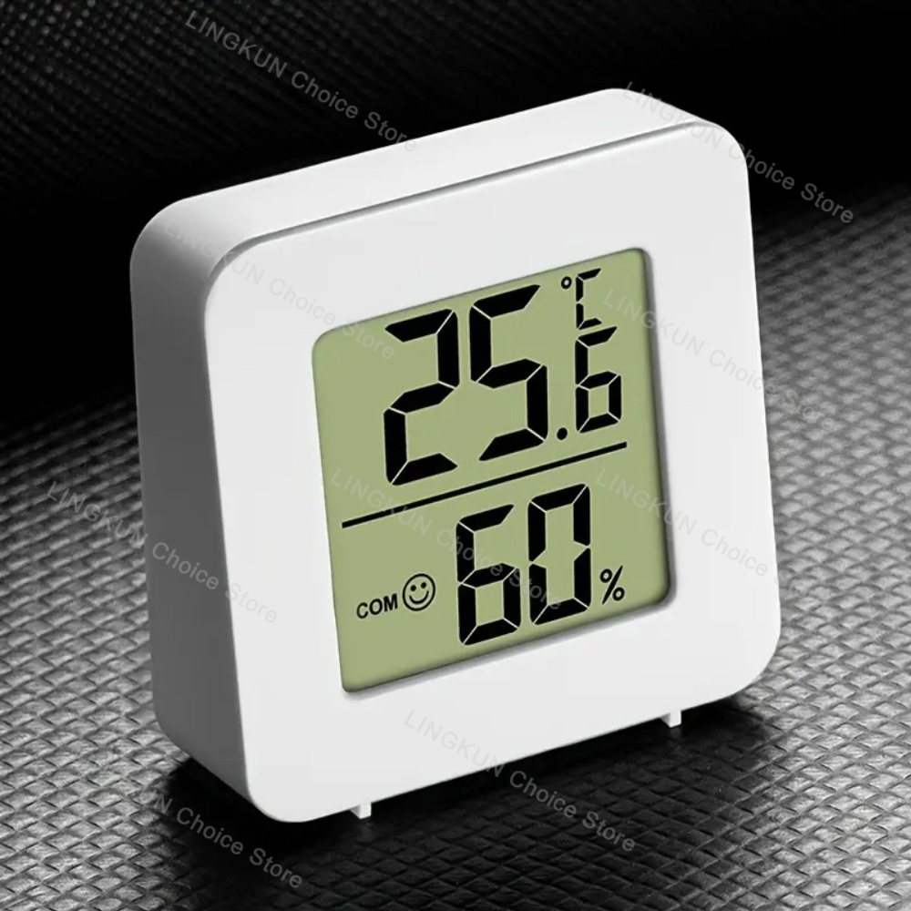 Digital Hygrometer Probe - มินิจอแอลซีดีดิจิตอลเครื่องวัดอุณหภูมิไฮโกรมิเตอร์อุณหภูมิห้องในร่มความชื้นเมตรเซนเซอร์วัดสถานีอากาศ