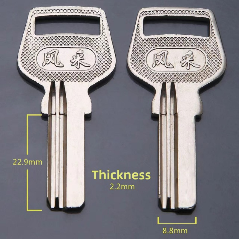 Glass Door Hinge - 20 ชิ้น เหมาะสำหรับกุญแจเปล่าสำหรับประตูกระจกแบบด้ามจับขนาดเล็ก, กุญแจเปล่าสำหรับคอมพิวเตอร์, วัสดุสิ้นเปลืองสำหรับช่างทำกุญแจ
