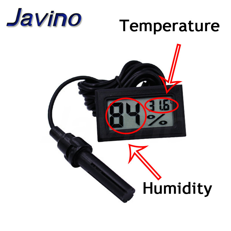 ไมโครจอแอลซีดีดิจิตอลเทอร์โมมิ - Digital Hygrometer Probe บทวิจารณ์และราคา